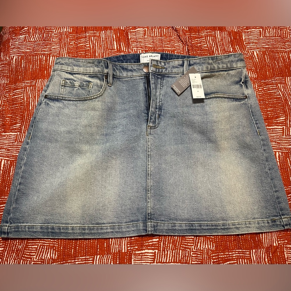 Lane Bryant Denim Mini Skirt